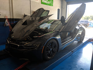 Cant we keep anything stock LOL Bmw I8 gets lowered.
